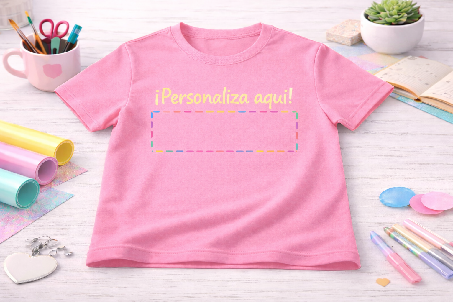 Camiseta rosa